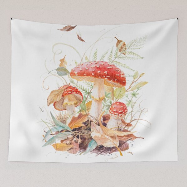 Item preview, Mushrooms in Autumn Woodland designed and sold by FionaBao.