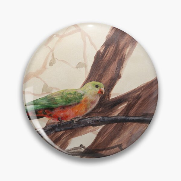 Item preview, Australian Native Parrot on Branches Ink Art designed and sold by FionaBao.