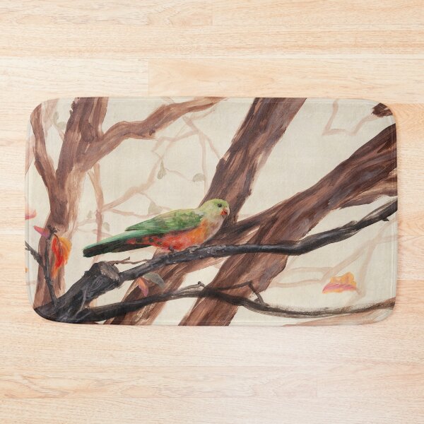 Item preview, Australian Native Parrot on Branches Ink Art designed and sold by FionaBao.