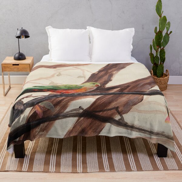 Item preview, Australian Native Parrot on Branches Ink Art designed and sold by FionaBao.