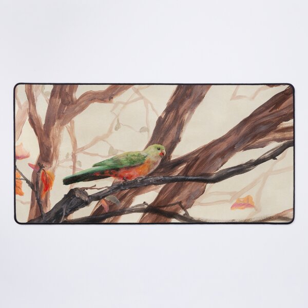 Item preview, Australian Native Parrot on Branches Ink Art designed and sold by FionaBao.