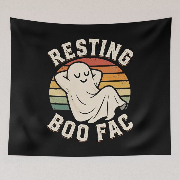 Item preview, Resting Boo Face Ghost designed and sold by CharlieBurrell.