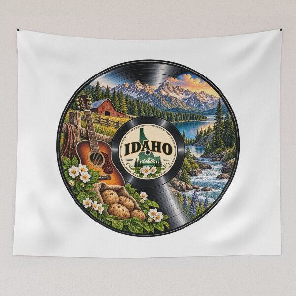 Item preview, Idaho Vinyl Record designed and sold by Whimspired By Paxx.