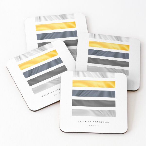 Item preview, ‘Pride of Yorkshire’ 26/27 Football Kit Hue Palette - White & Yellow designed and sold by The Colourful Game.