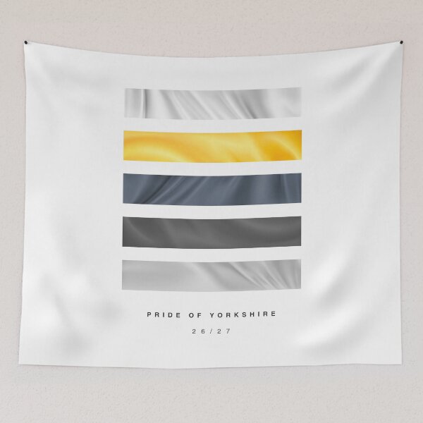 Item preview, ‘Pride of Yorkshire’ 26/27 Football Kit Hue Palette - White & Yellow designed and sold by The Colourful Game.
