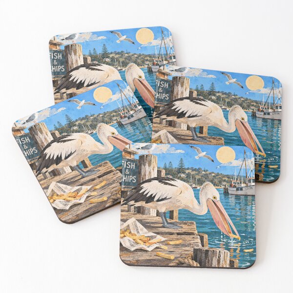 Item preview, Pelican and Chips designed and sold by LittleDreamsCo.