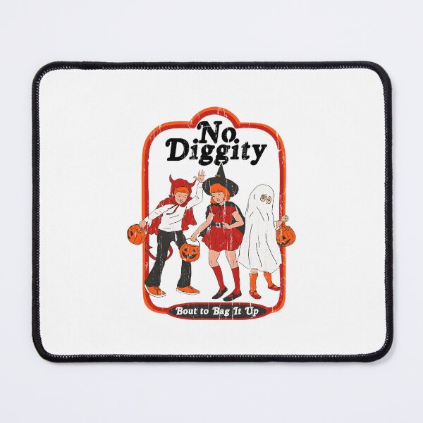 Item preview, No Diggity Bout to Bag It Up Retro Halloween Trick or Treat designed and sold by ImeldaSparks.