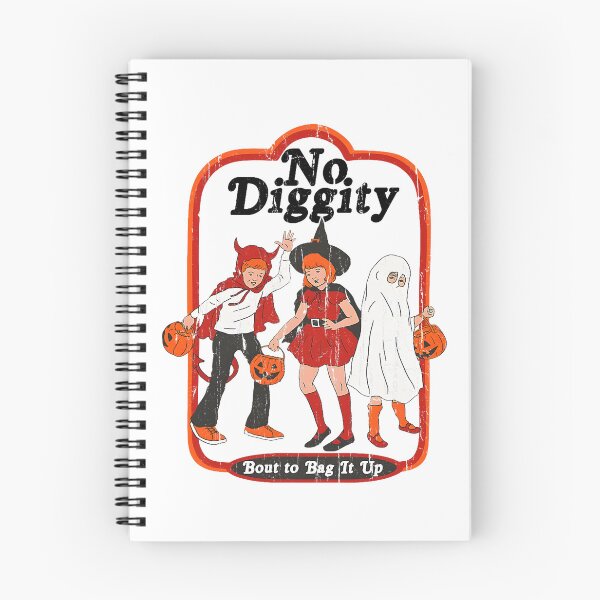 Item preview, No Diggity Bout to Bag It Up Retro Halloween Trick or Treat designed and sold by ImeldaSparks.