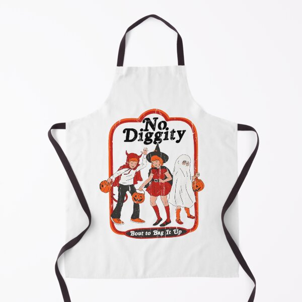 Item preview, No Diggity Bout to Bag It Up Retro Halloween Trick or Treat designed and sold by ImeldaSparks.