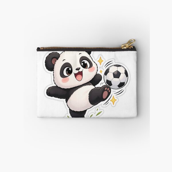 Item preview, Cute Panda Soccer Kick Sticker designed and sold by Barkybond.