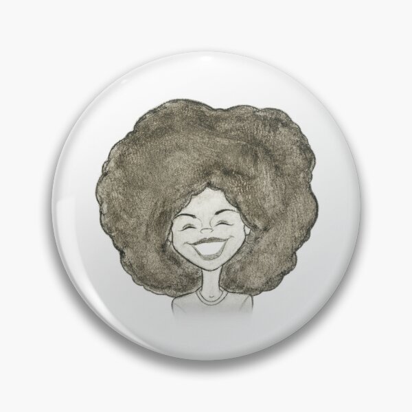 Item preview, Joyful Pretty Woman With An Afro (Watercolor) designed and sold by T Faul Arts.