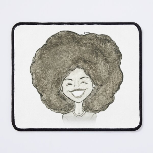 Item preview, Joyful Pretty Woman With An Afro (Watercolor) designed and sold by T Faul Arts.