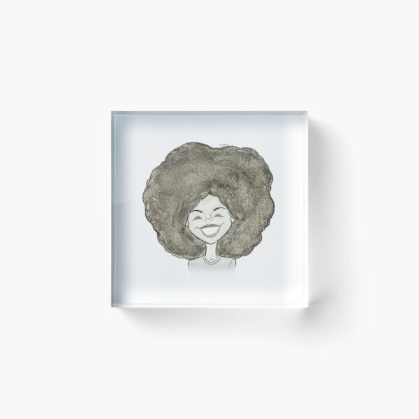 Item preview, Joyful Pretty Woman With An Afro (Watercolor) designed and sold by T Faul Arts.
