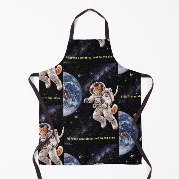 Item preview, From the Scratching Post to the Stars - Cat in Space designed and sold by MissTerryWoman.