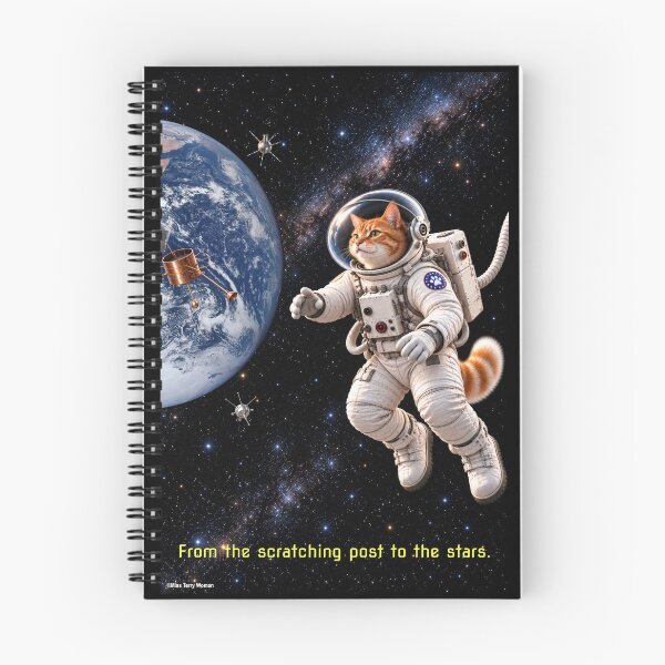 Item preview, From the Scratching Post to the Stars - Cat in Space designed and sold by MissTerryWoman.