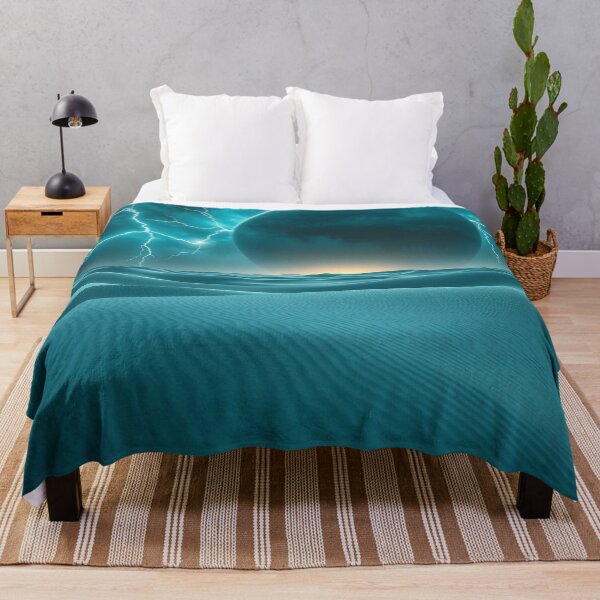 Item preview, Dark Blue Dunes With Stormy Planet Sky designed and sold by IntelliMindDesigns.