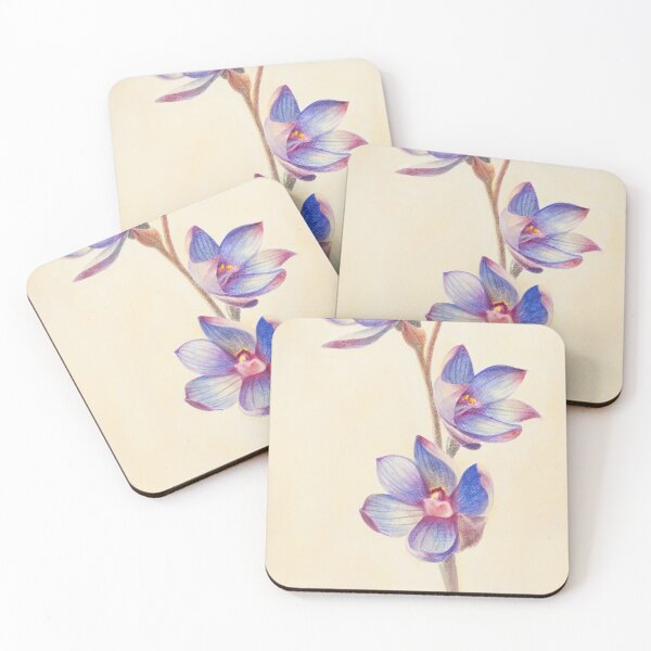 Item preview, Sun Orchid Botanical Ink Art designed and sold by FionaBao.
