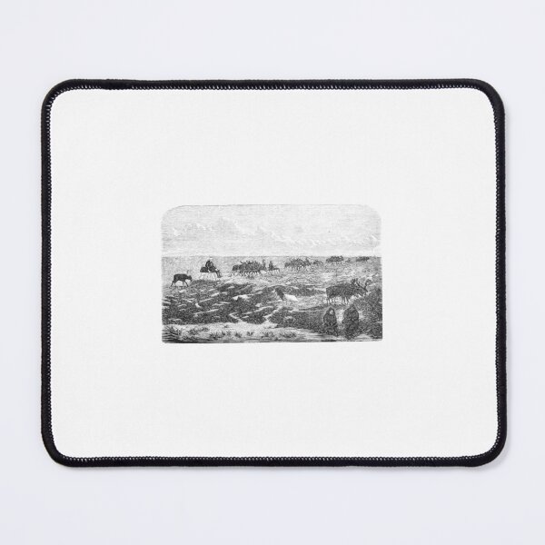 Item preview, Vintage Arctic Reindeer Sledge Expedition Engraving designed and sold by Antique Science Press.