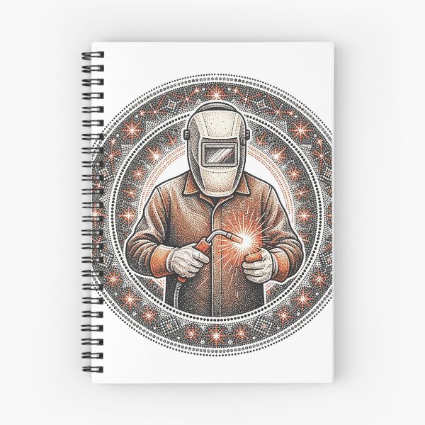 Item preview, Folk Welder In A Roundel Of Dots designed and sold by eduardoroa22.