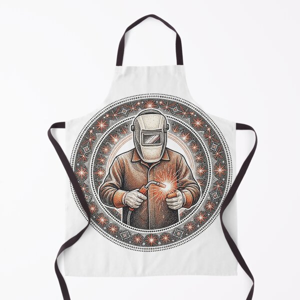 Item preview, Folk Welder In A Roundel Of Dots designed and sold by eduardoroa22.