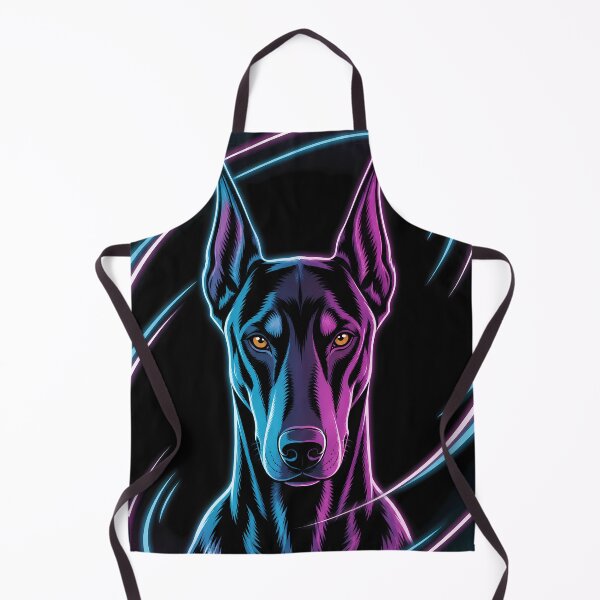 Item preview, Sharp Eared Doberman Neon Portrait designed and sold by LuisWorks.