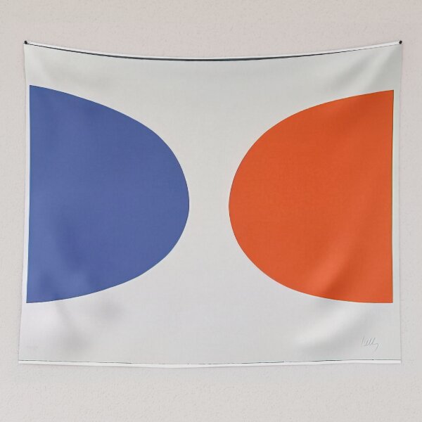 Item preview, Blue and orange from suite of twenty-seven color lithographs designed and sold by EtherShadeArt.