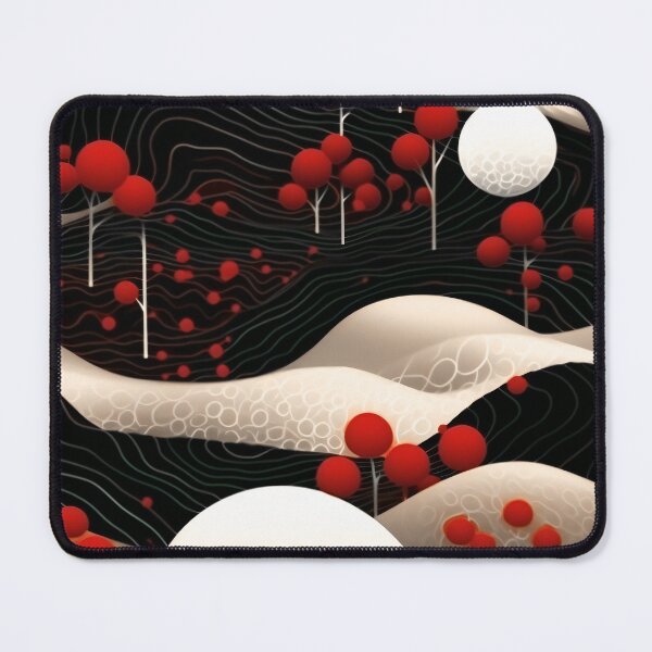 Item preview, Modern Red, White, and Black Abstract Art Design designed and sold by DEC02.
