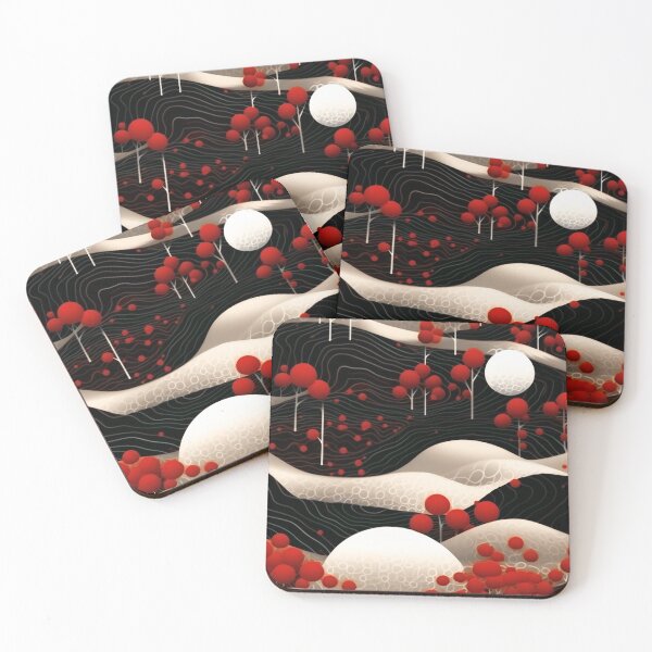 Item preview, Modern Red, White, and Black Abstract Art Design designed and sold by DEC02.