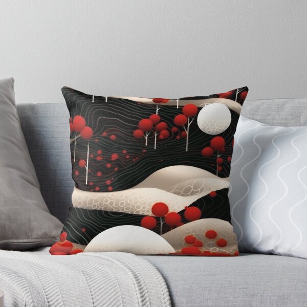 Item preview, Modern Red, White, and Black Abstract Art Design designed and sold by DEC02.