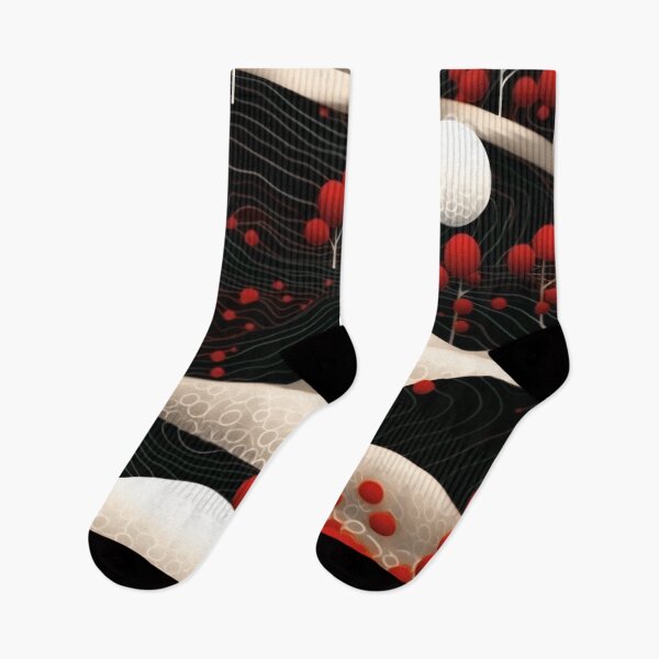 Item preview, Modern Red, White, and Black Abstract Art Design designed and sold by DEC02.
