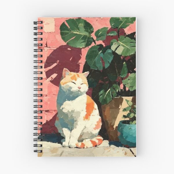 Item preview, Orange Cat with Monstera designed and sold by Kitty-Couture.