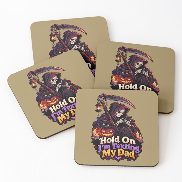 Item preview, Hold On I'm Texting My Dad – Halloween Humor. designed and sold by Endless7Art.