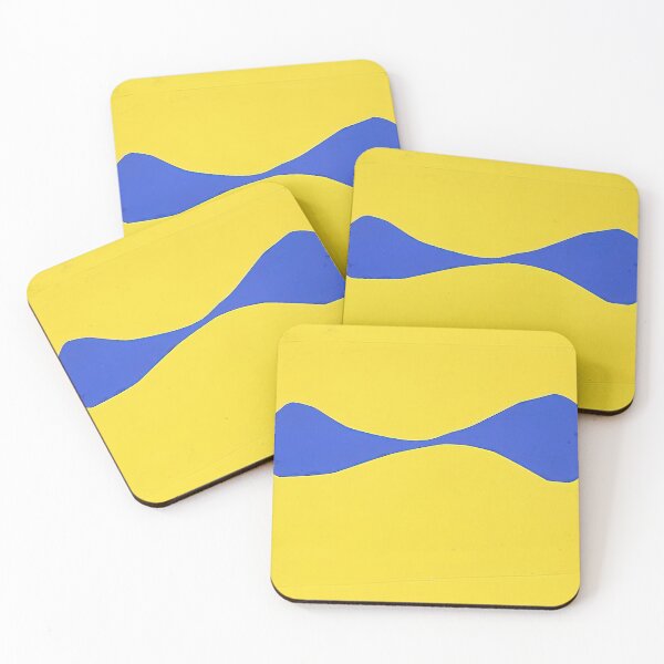 Item preview, Blue form on yellow designed and sold by EtherShadeArt.