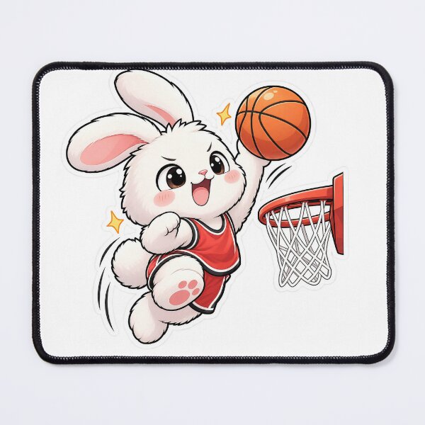 Item preview, Cute Bunny Basketball Player designed and sold by Barkybond.
