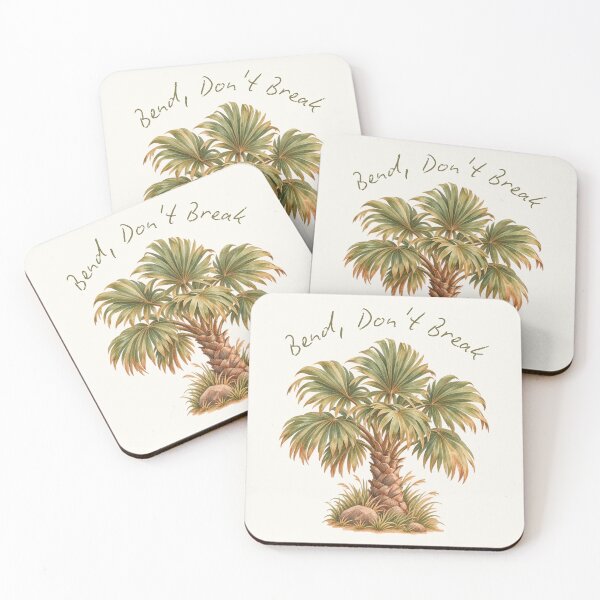 Item preview, Bend Don't Break Palm Tree Watercolor designed and sold by mycute-stickers.