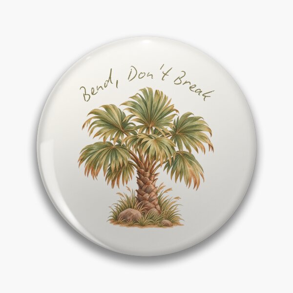 Item preview, Bend Don't Break Palm Tree Watercolor designed and sold by mycute-stickers.