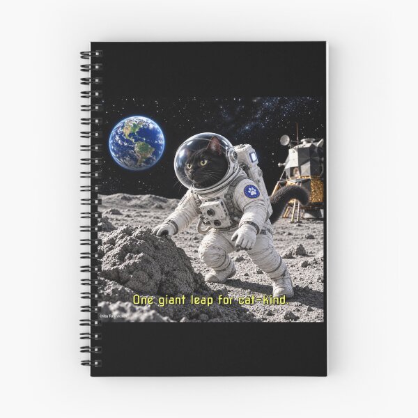 Item preview, One Giant Leap for Cat-kind - Cat on the Moon designed and sold by MissTerryWoman.