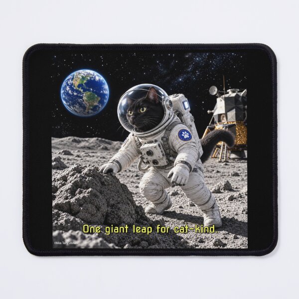 Item preview, One Giant Leap for Cat-kind - Cat on the Moon designed and sold by MissTerryWoman.