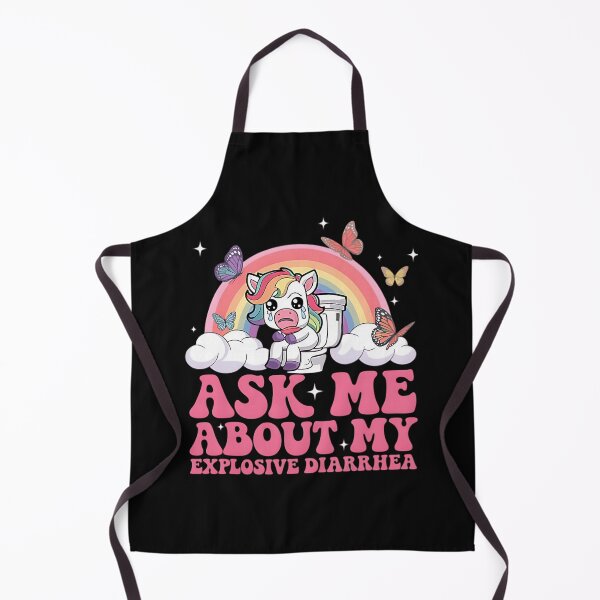Item preview, Ask Me About My Explosive Diarrhea Cute Unicorn Meme designed and sold by khdmalakarak.