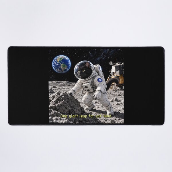 Item preview, One Giant Leap for Cat-kind - Cat on the Moon designed and sold by MissTerryWoman.