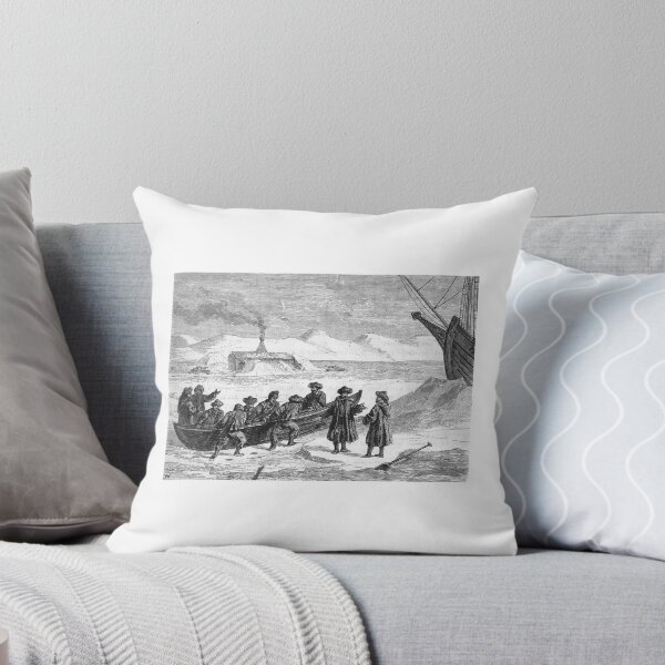 Item preview, Vintage Arctic Exploration Ship and Crew Engraving designed and sold by Antique Science Press.