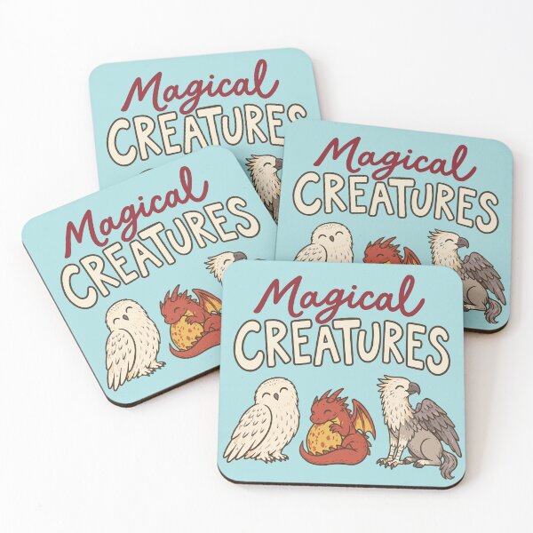 Item preview, Magical Creatures Club - Hedwig, Norbert and Buckbeak designed and sold by pixiedustpaint.