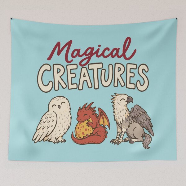 Item preview, Magical Creatures Club - Hedwig, Norbert and Buckbeak designed and sold by pixiedustpaint.