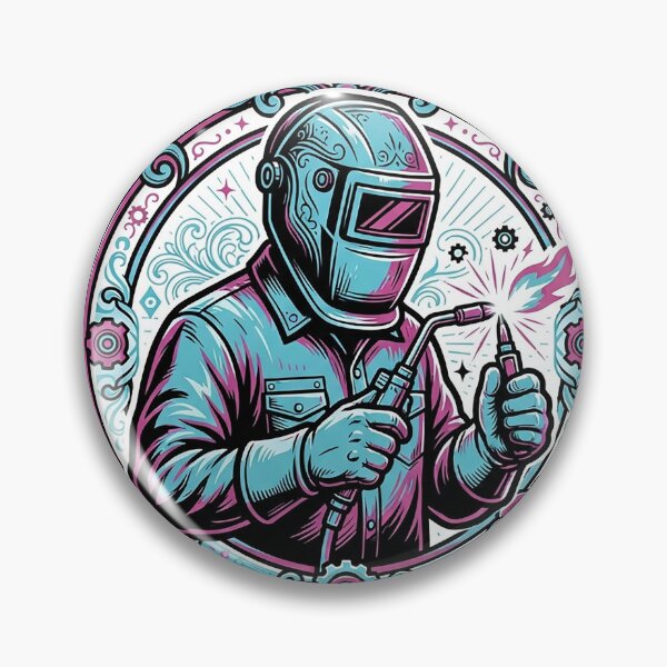 Item preview, Welder In Bold Tattoo Linework designed and sold by eduardoroa22.