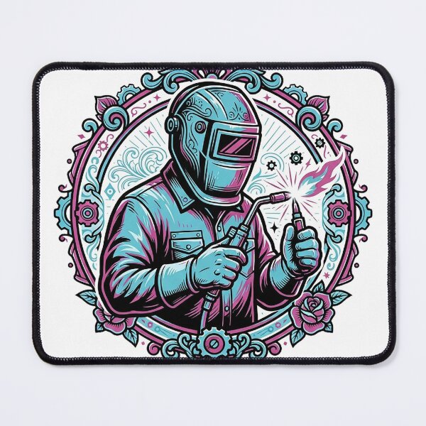 Item preview, Welder In Bold Tattoo Linework designed and sold by eduardoroa22.