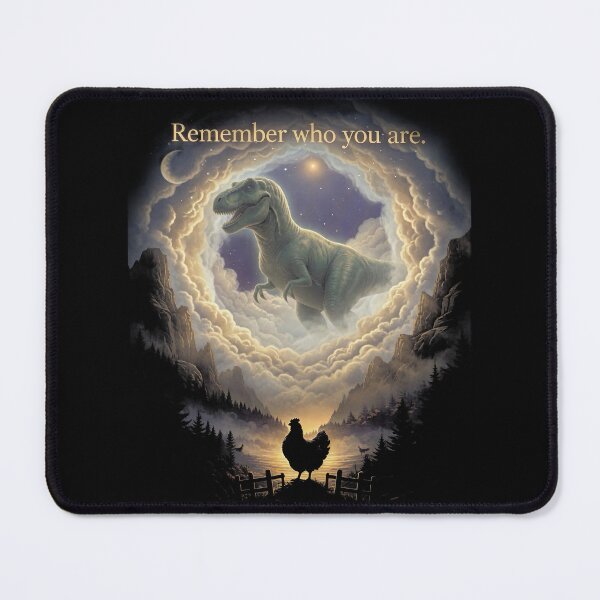 Item preview, Remember Who You Are T-Rex Chicken Evolution  designed and sold by Good Vibe Quotes.