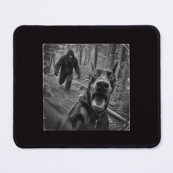 Item preview, Funny Doberman Bigfoot Selfie Forest Adventure designed and sold by torildorxop.