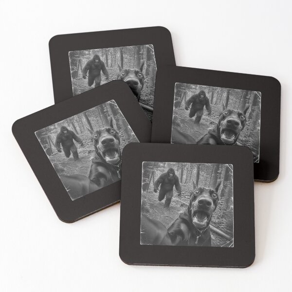 Item preview, Funny Doberman Bigfoot Selfie Forest Adventure designed and sold by torildorxop.