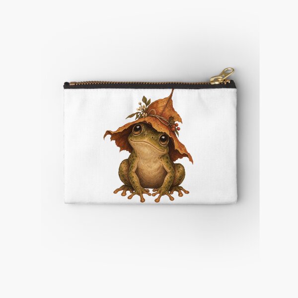 Item preview, Cute Frog Wearing Leaf Hat  designed and sold by DriftmarkStudio.