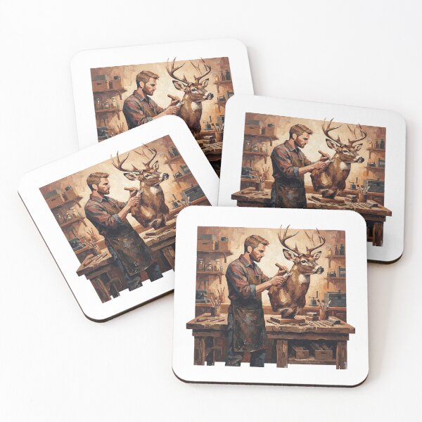 Item preview, Taxidermist At The Bench, Flat Silhouettes designed and sold by eduardoroa22.